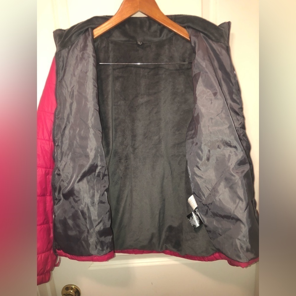 BELOW Zero ❄️ Women’s Full Zip 💖 Pink Puffer Coat Size L ⛷ - Picture 3 of 6